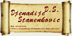 Đenadije Stamenković vizit kartica
